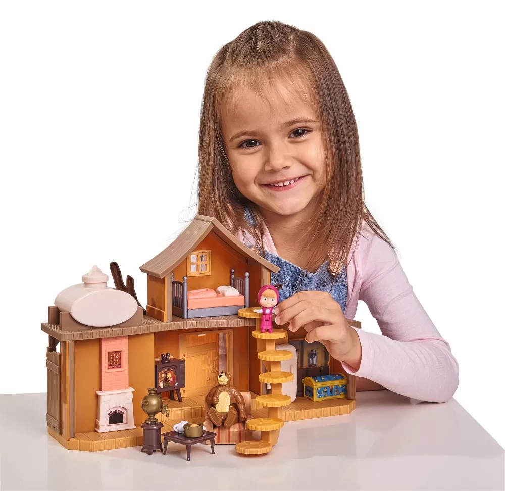 Masha casuta ursului cu 2 etaje, figurine si functiuni [4]