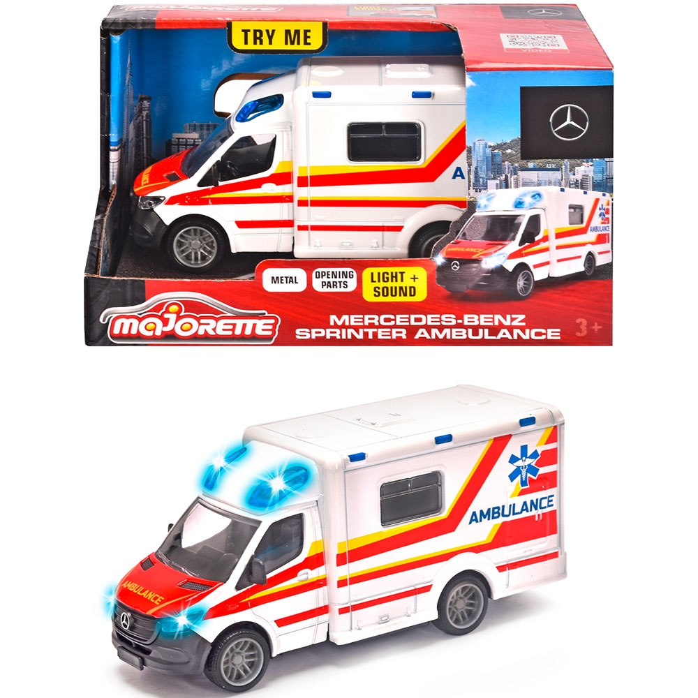 Masina ambulanta Majorette Mercedes-Benz Splinter cu lumini si sunete [2]