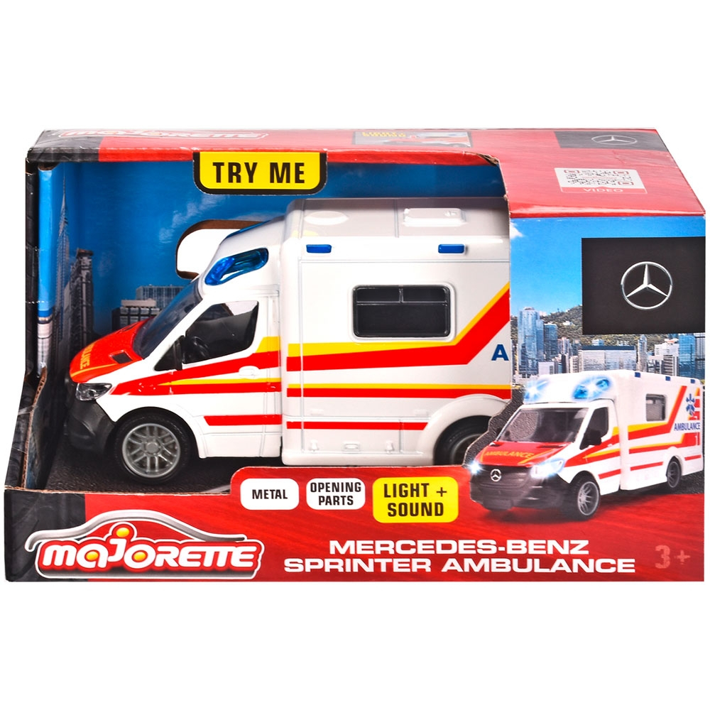Masina ambulanta Majorette Mercedes-Benz Splinter cu lumini si sunete [3]