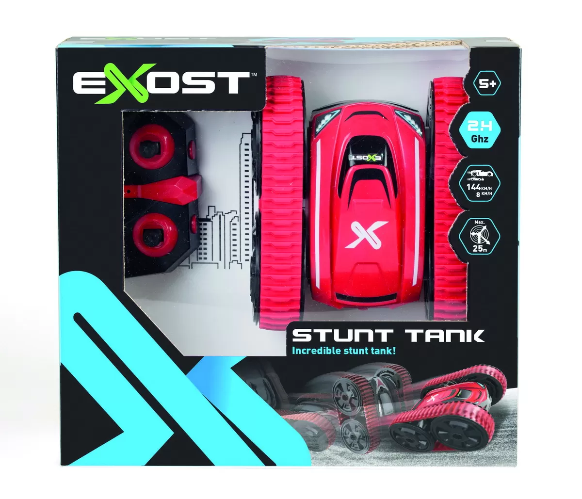 Masina cu radicomanda, Exost RC, Stunt Tank, masinuta cu senile, varsta de la 3 ani la 14 ani [4]