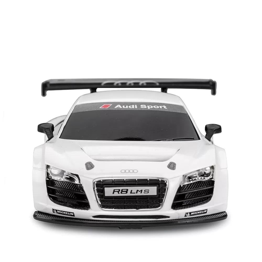 Masina cu telecomanda audi r8 alb cu scara 1 la 24, varsta de la 3 ani la +15 ani [5]