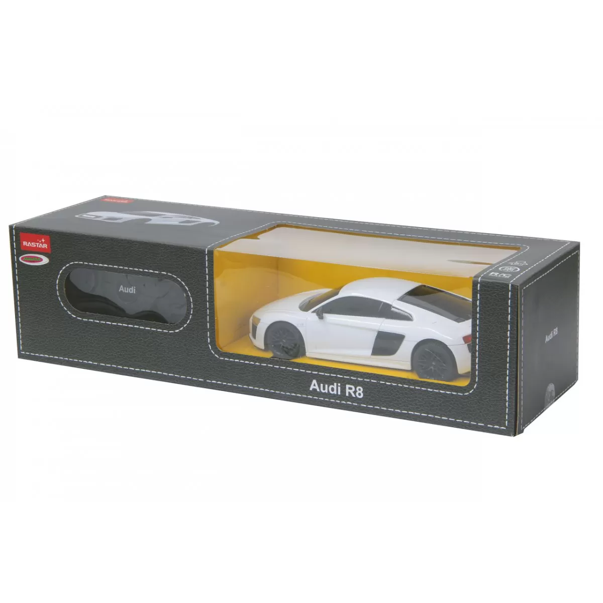 Masina cu telecomanda audi r8 alb cu scara 1 la 24, varsta de la 3 ani la +15 ani [2]