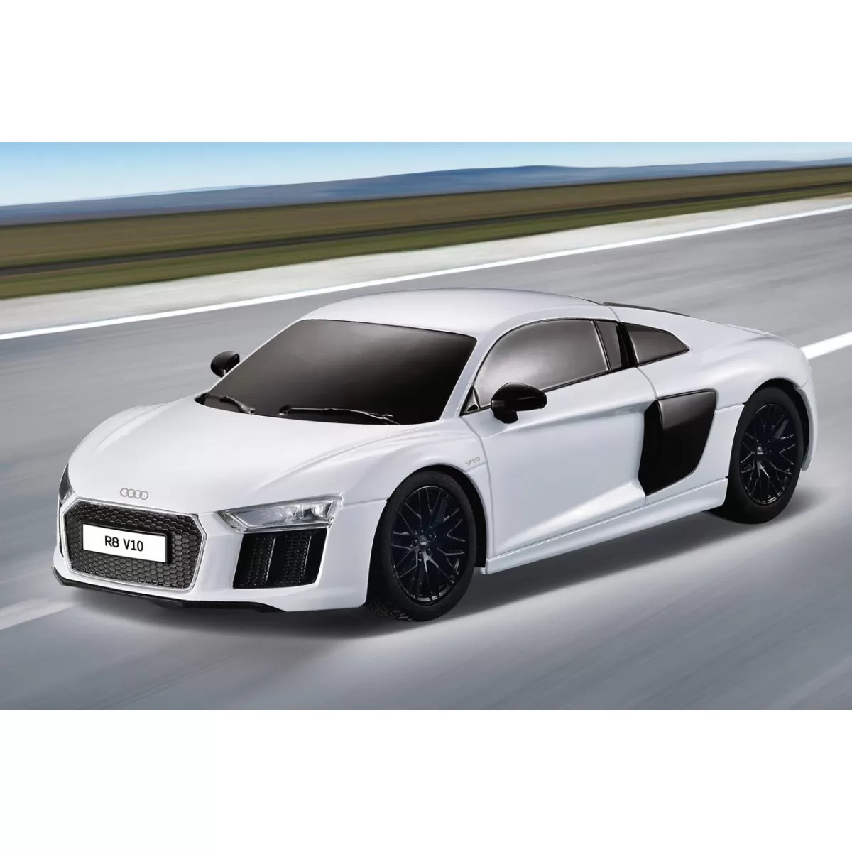 Masina cu telecomanda audi r8 alb cu scara 1 la 24, varsta de la 3 ani la +15 ani [8]