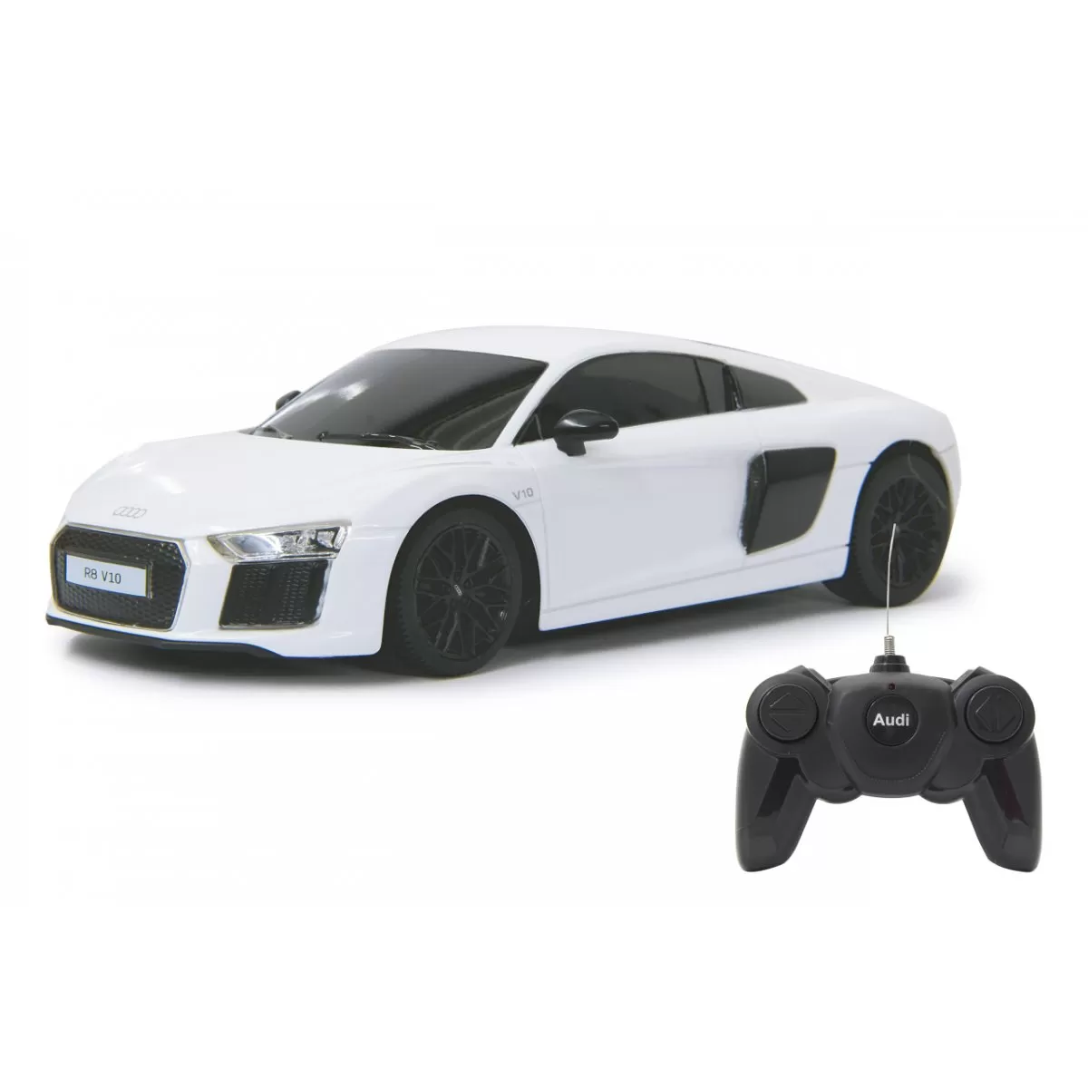 Masina cu telecomanda audi r8 alb cu scara 1 la 24, varsta de la 3 ani la +15 ani [3]