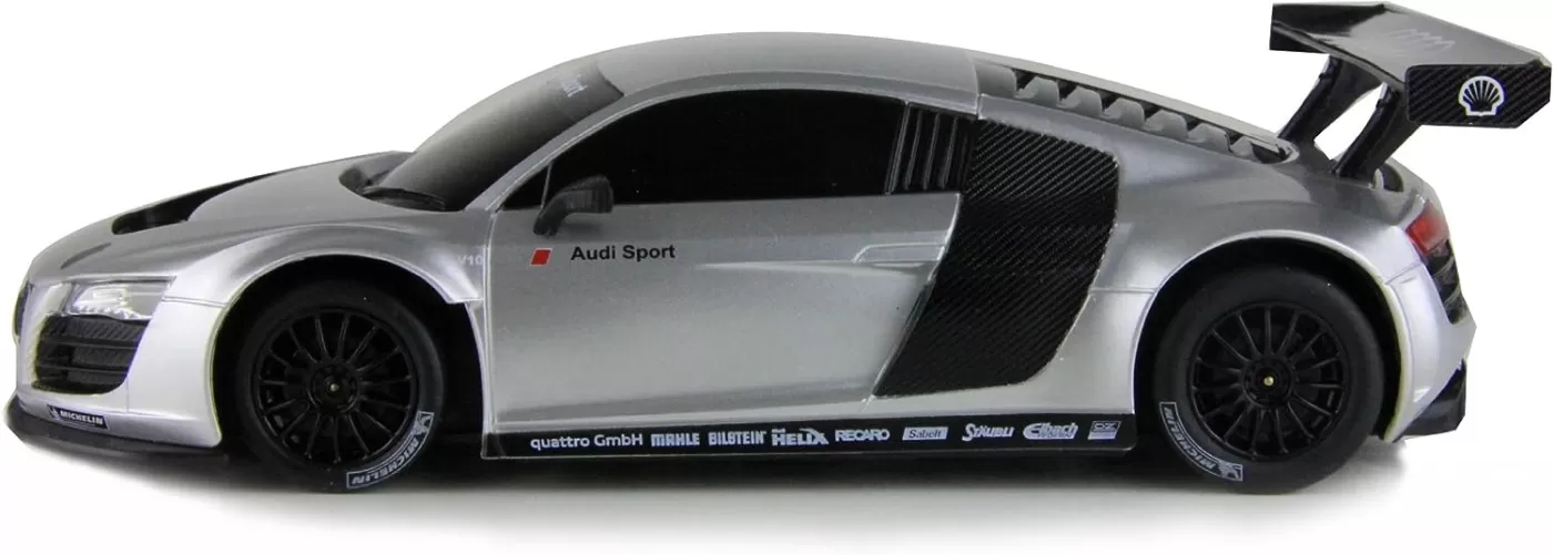 Masina cu telecomanda audi r8 argintiu cu scara 1 la 24, varsta de la 3 ani la +15 ani [2]