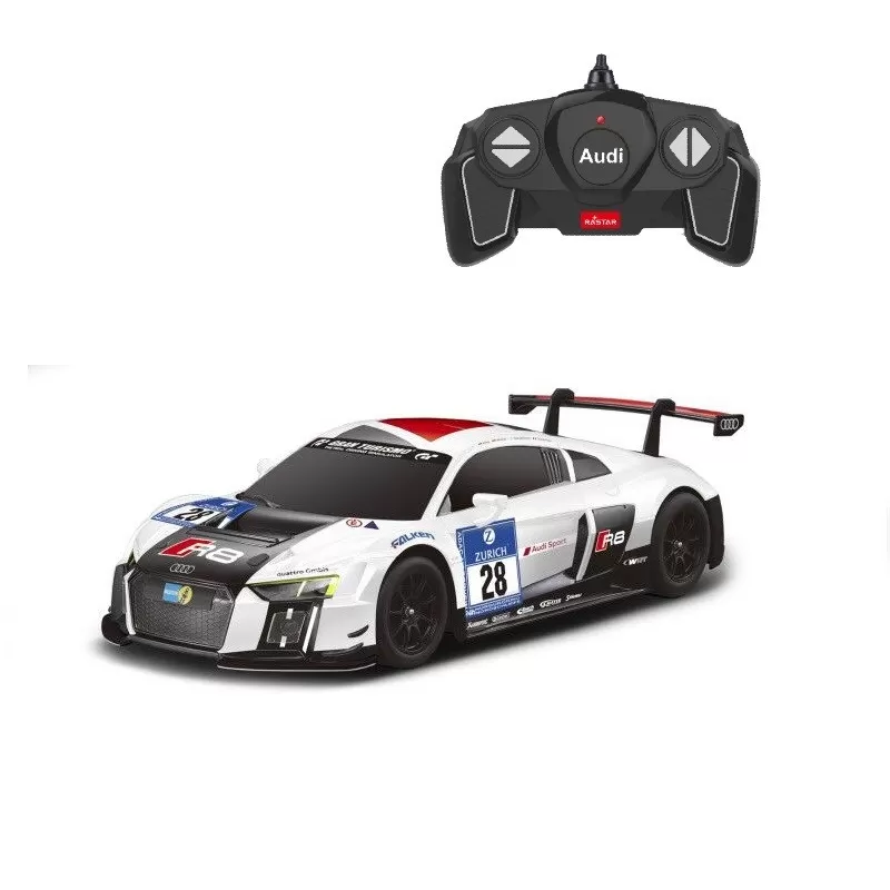 Masina cu telecomanda audi r8 lms performance alb scara 1 la 18, varsta de la 3 ani la +15 ani [1]