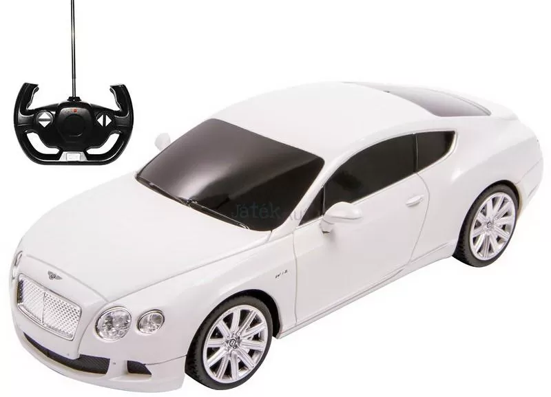 Masina cu telecomanda bentley continental gt alb cu scara 1 la 24, varsta de la 3 ani la +15 ani [1]