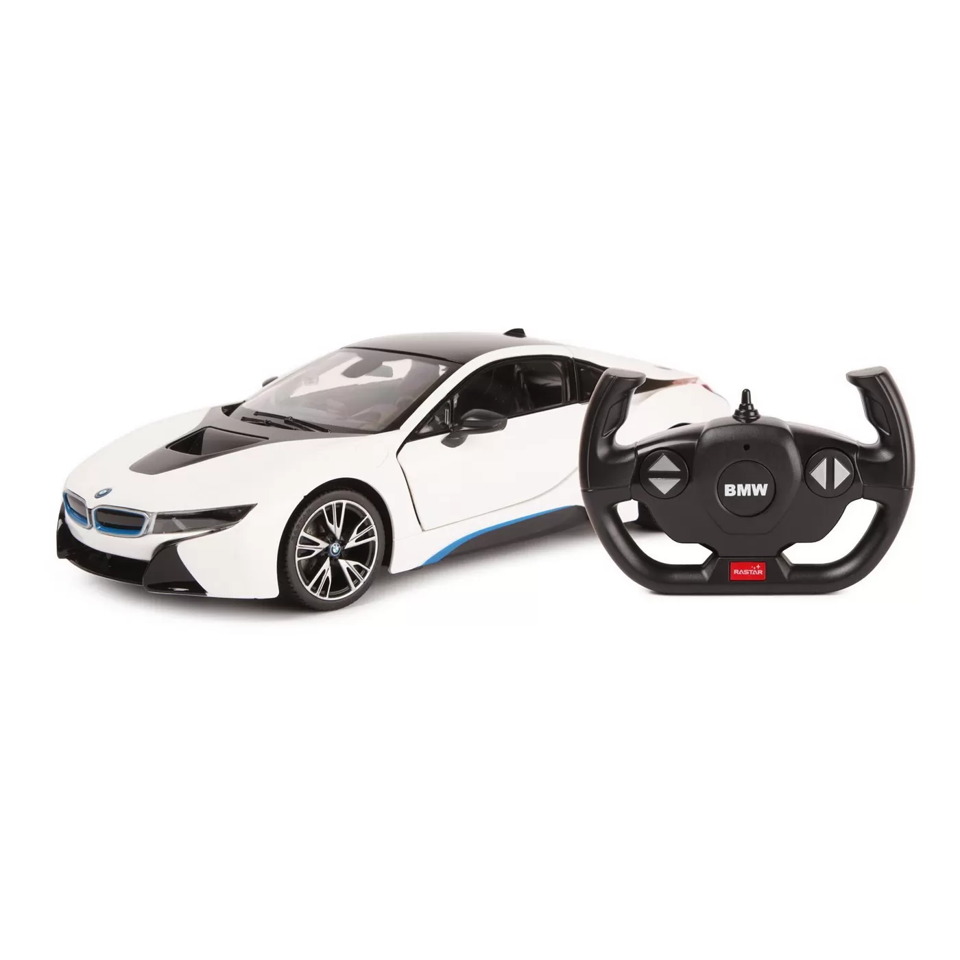 Masina cu telecomanda bmw i8 alb scara 1 la 14, copii varsta 3 ani pana la +15 ani [1]