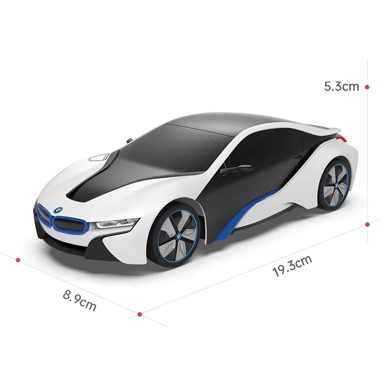 Masina cu telecomanda bmw i8 alba scara 1 la 24, varsta de la 3 ani la +15 ani [9]