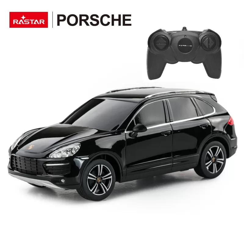 Masina cu telecomanda porsche cayenne turbo negru cu scara 1 la 24, varsta de la 3 ani la +15 ani [1]