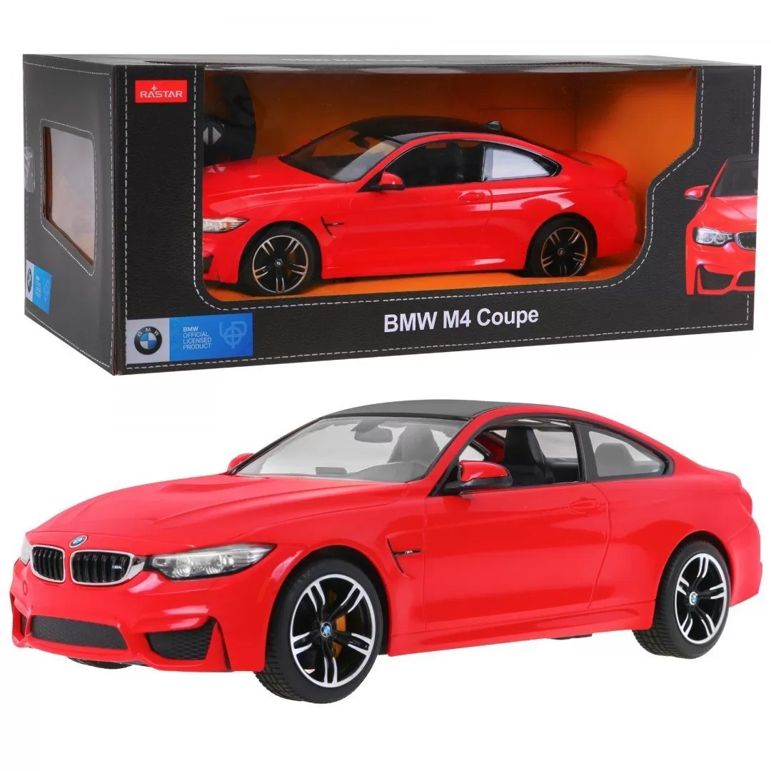 Masina cu telecomanda bmw m4 rosu cu scara 1 la 14, copii varsta 3 ani pana la +15 ani [1]