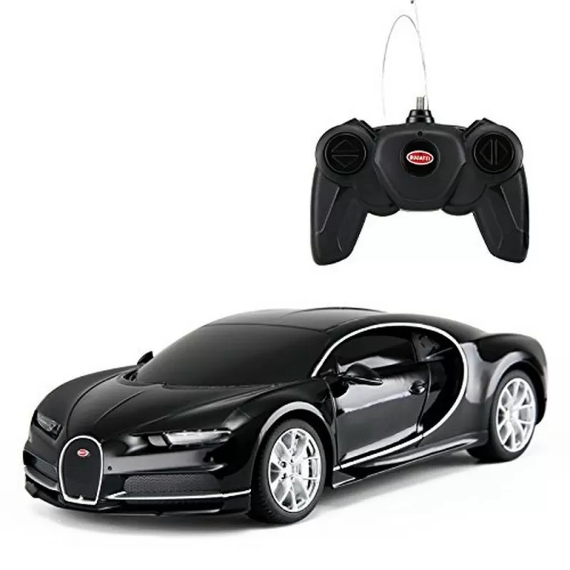 Masina cu telecomanda bugatti chiron negru cu scara 1 la 24, varsta de la 3 ani la +15 ani [1]