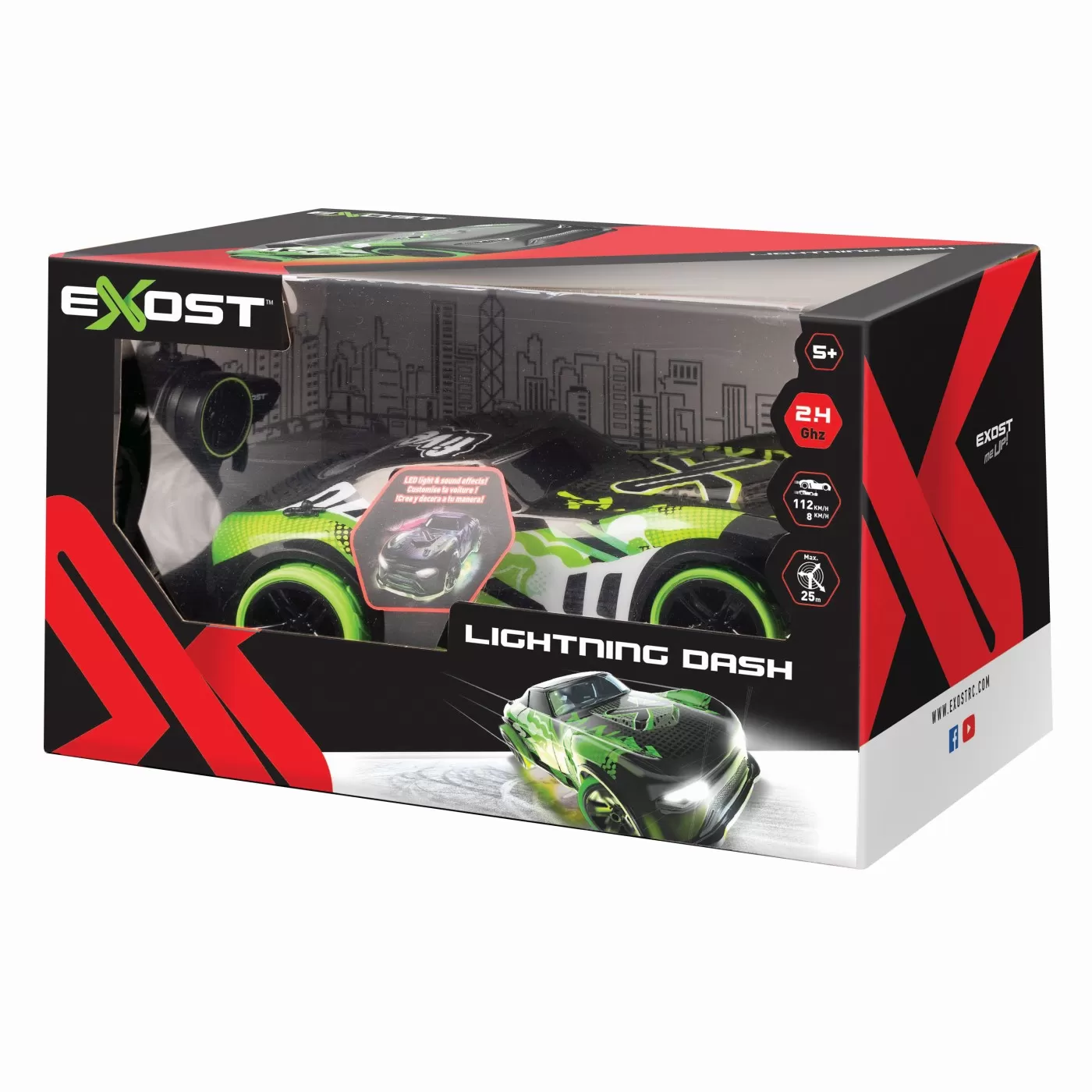 Masina cu telecomanda exost lightning dash, varsta de la 5 ani la 14 ani [8]