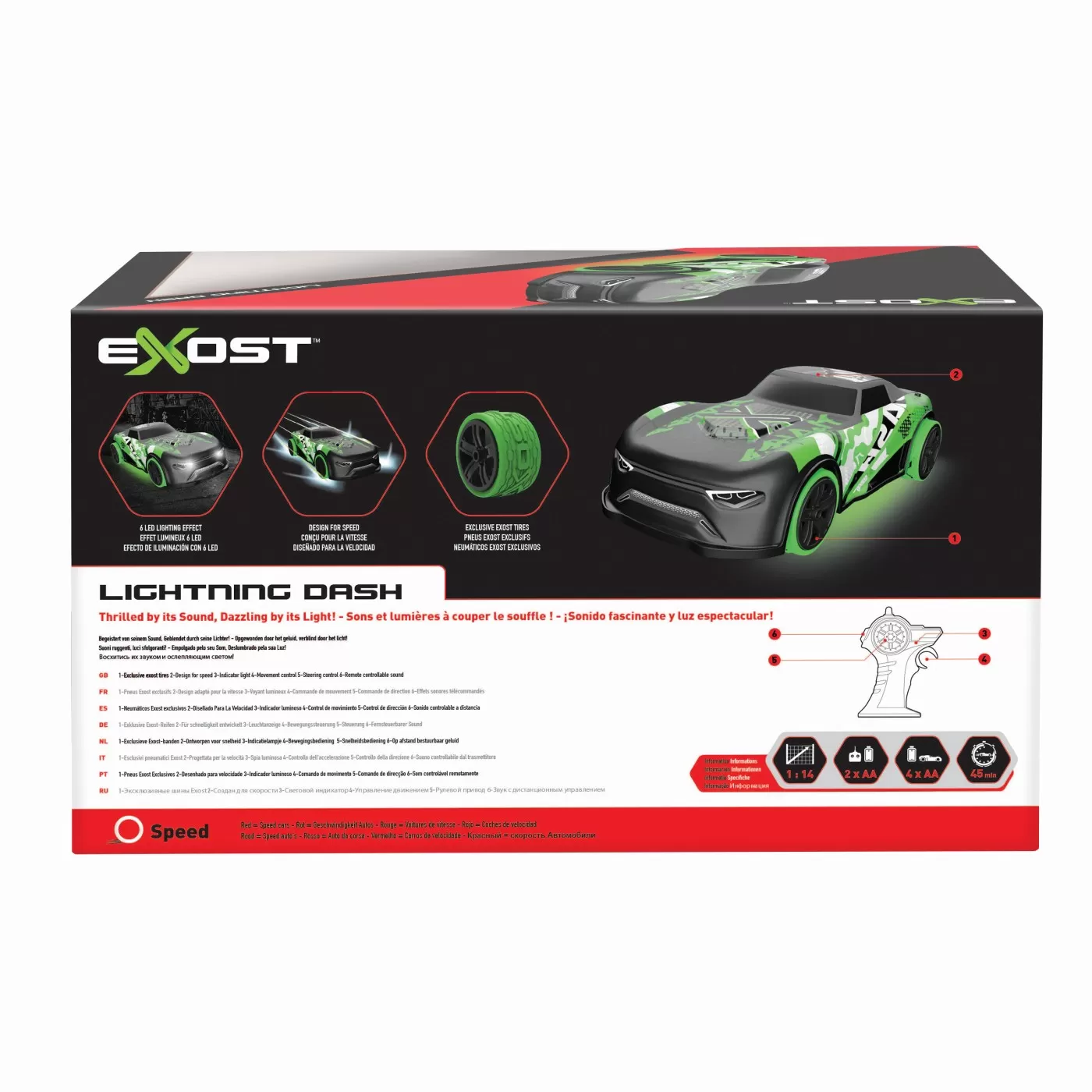 Masina cu telecomanda exost lightning dash, varsta de la 5 ani la 14 ani [7]