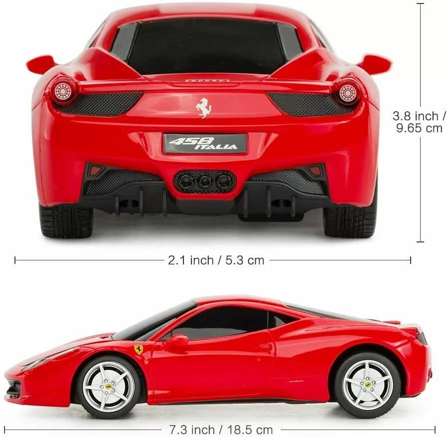 Masina cu telecomanda ferrari 458 scara 1 la 24, varsta de la 3 ani la +15 ani [5]