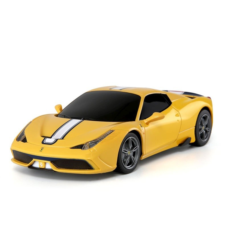 Masina cu telecomanda ferrari 458 speciale a galben cu scara 1 la 24, varsta de la 3 ani la +15 ani [2]