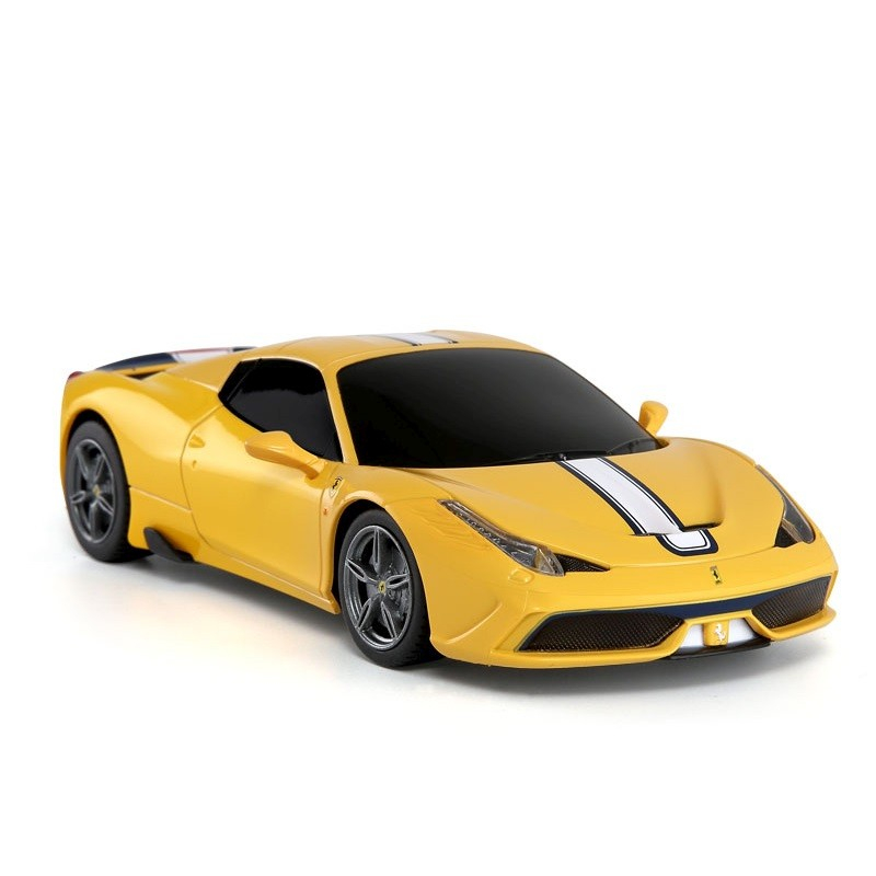 Masina cu telecomanda ferrari 458 speciale a galben cu scara 1 la 24, varsta de la 3 ani la +15 ani [3]