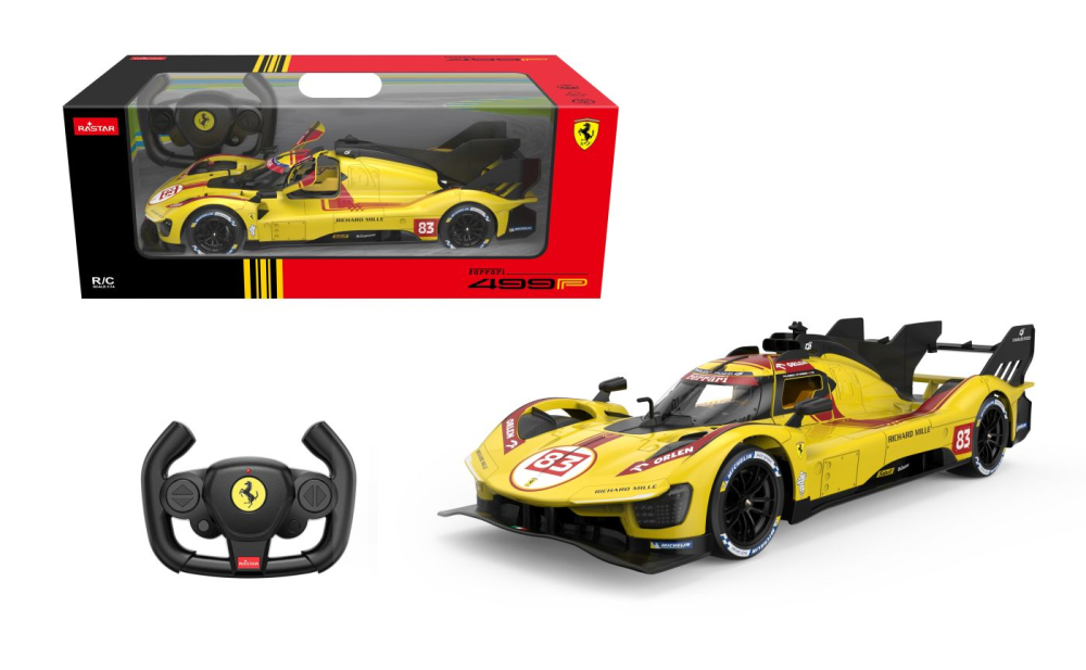 Masina cu telecomanda ferrari 499p n83 galben scara 1 la 14 [5]