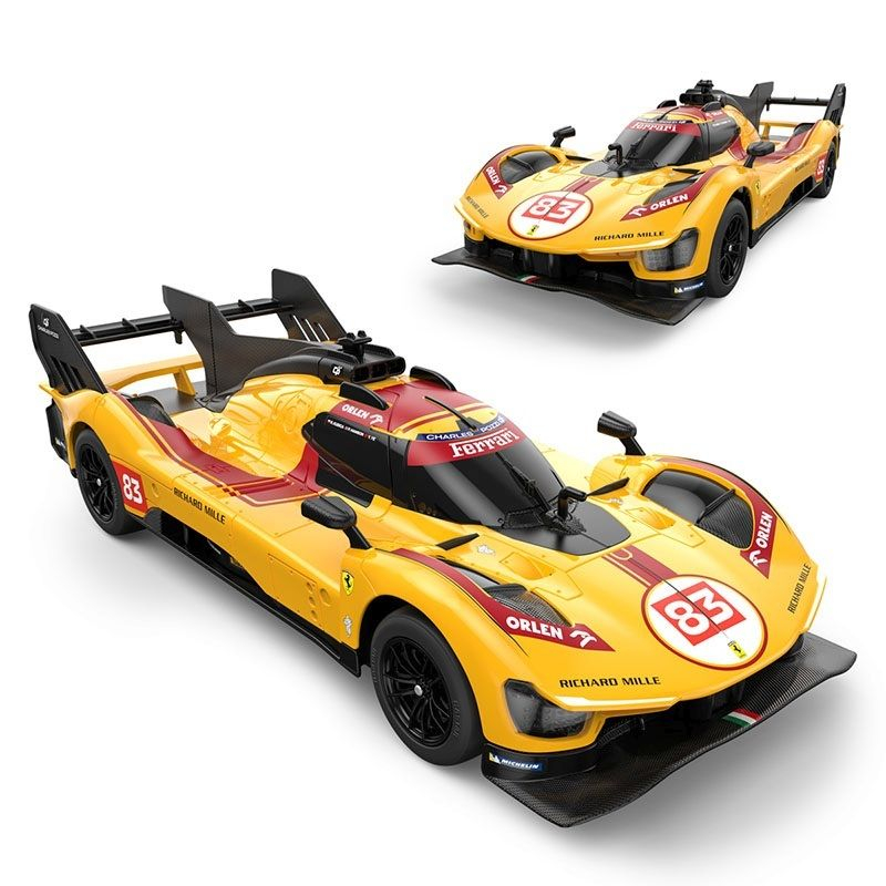 Masina cu telecomanda ferrari 499p n83 galben scara 1 la 24 [6]