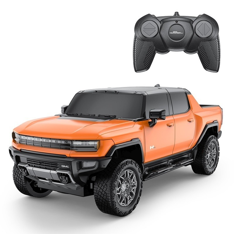Masina cu telecomanda hummer ev portocaliu cu scara 1 la 24 [2]