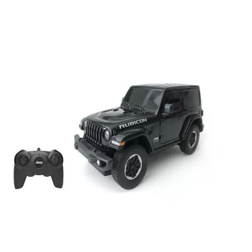 Masina cu telecomanda jeep wrangler jl negru scara 1 la 24, varsta de la 3 ani la +15 ani [1]