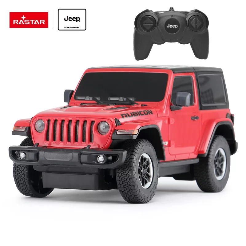 Masina cu telecomanda jeep wrangler jl rosu scara 1 la 24, varsta de la 3 ani la +15 ani [8]