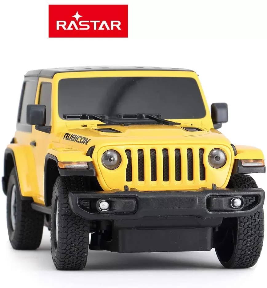 Masina cu telecomanda jeep wrangler rubicon galben cu scara 1 la 24, varsta de la 3 ani la +15 ani [3]