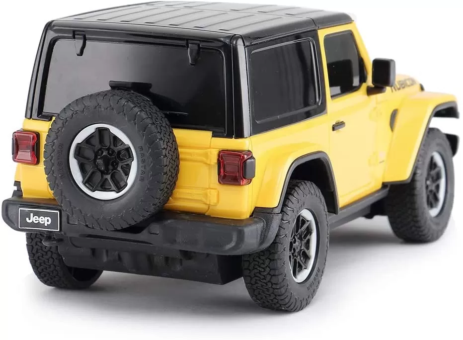 Masina cu telecomanda jeep wrangler rubicon galben cu scara 1 la 24, varsta de la 3 ani la +15 ani [8]