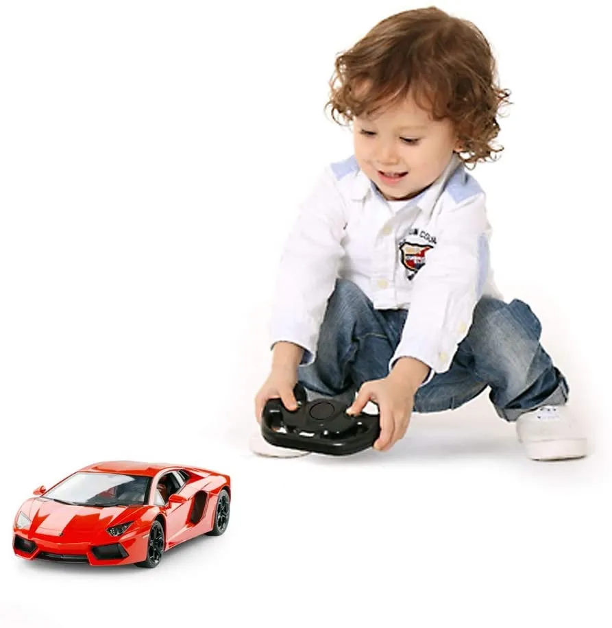 Masina cu telecomanda lamborghini aventador portocaliu cu scara 1 la 24 varsta 3 ani -+15 ani [2]