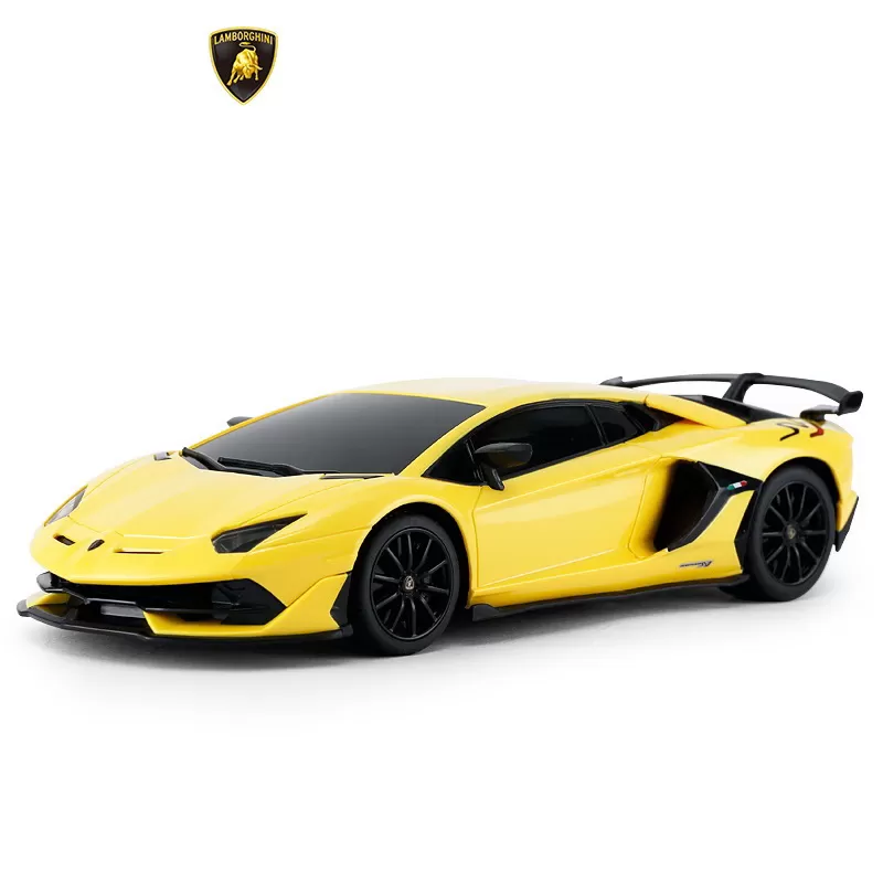 Masina cu telecomanda lamborghini aventador svj galben cu scara 1 la 24, varsta de la 3 ani la +15 ani [5]