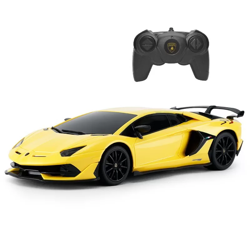 Masina cu telecomanda lamborghini galben cu scara 1 la 24, varsta de la 3 ani la +15 ani [1]