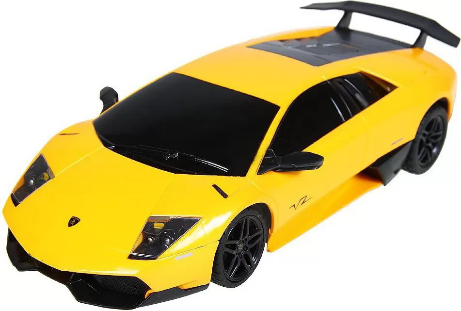Masina cu telecomanda lamborghini murcielago lp670 galben cu scara 1 la 24, varsta de la 3 ani la +15 ani [5]