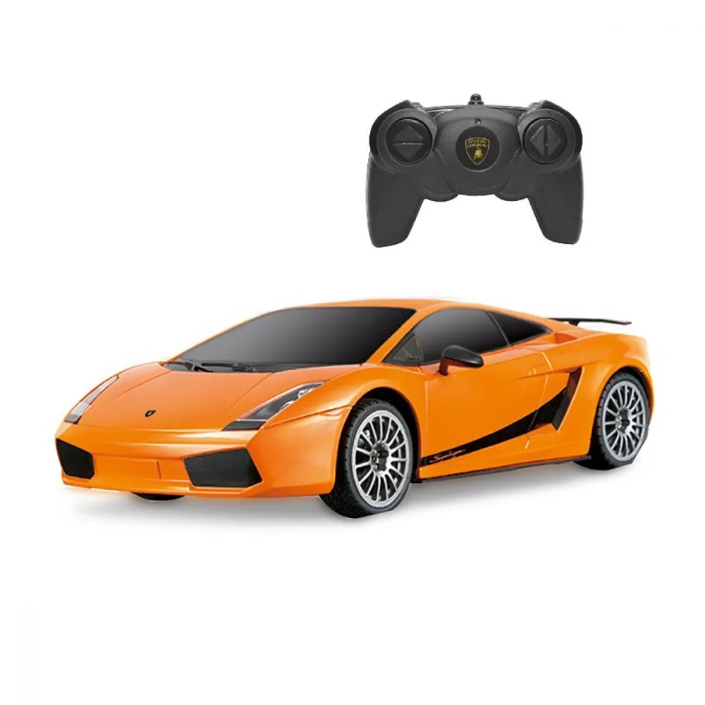 Masina cu telecomanda lamborghini portocaliu cu scara 1 la 24, varsta de la 3 ani la +15 ani [1]