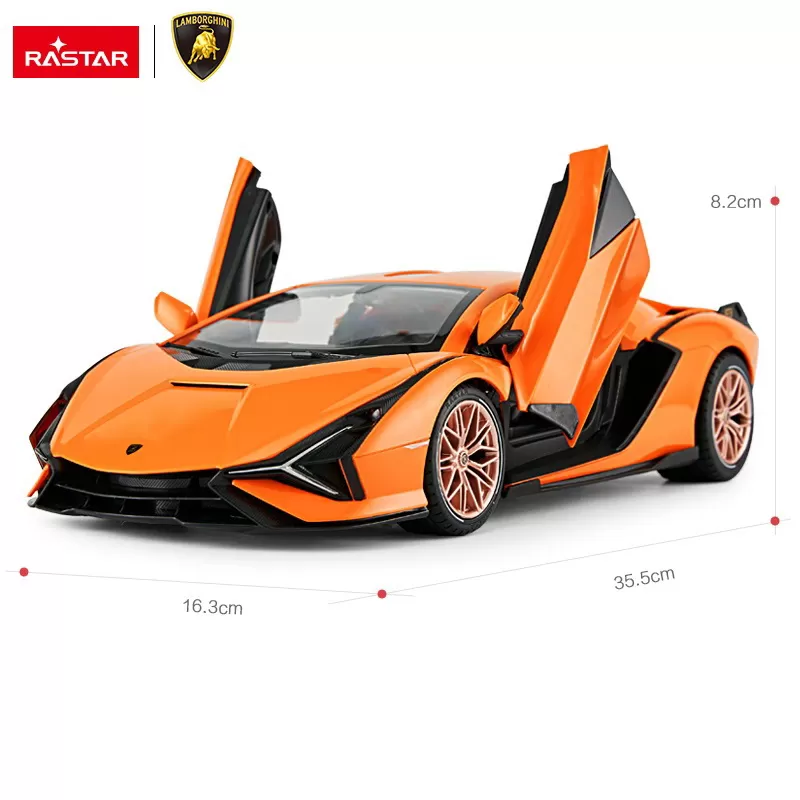 Masina cu telecomanda lamborghini sian portocaliu cu scara 1 la 14, copii 3 ani pana la +15 ani [4]
