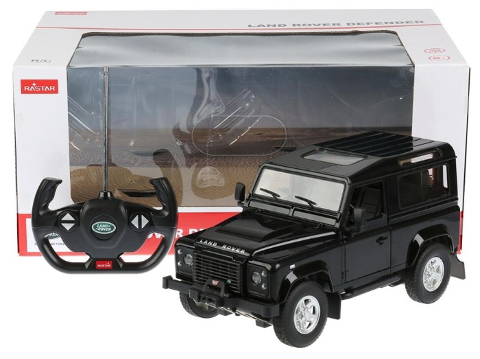 Masina cu telecomanda land rover defender negru cu scara 1 la 14 [2]