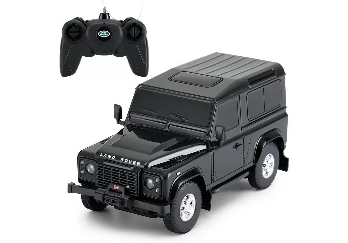 Masina cu telecomanda land rover defender negru cu scara 1 la 24, varsta de la 3 ani la +15 ani [1]