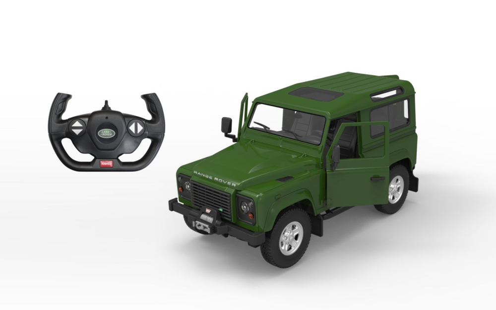 Masina cu telecomanda land rover defender verde cu scara 1 la 14 [2]