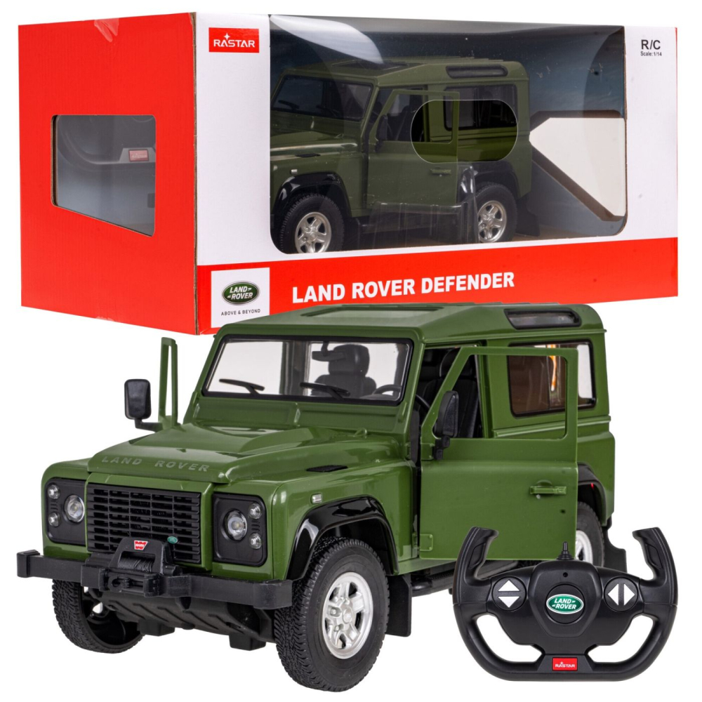 Masina cu telecomanda land rover defender verde cu scara 1 la 14 [3]
