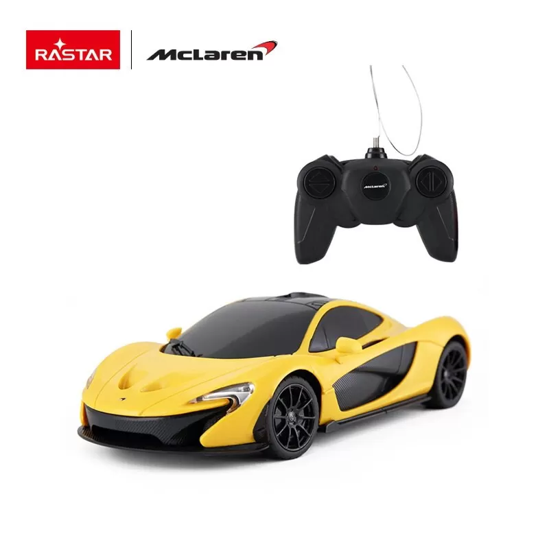 Masina cu telecomanda mclaren p1 galben scara 1 la 24, varsta de la 3 ani la +15 ani [2]