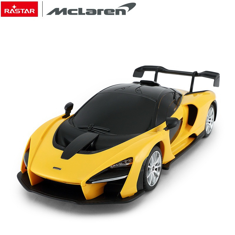 Masina cu telecomanda mclaren senna galben cu scara 1 la 18 [3]