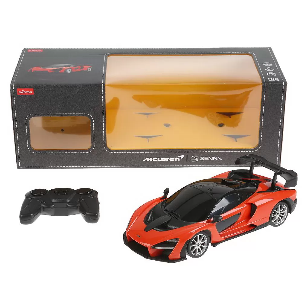 Masina cu telecomanda mclaren senna portocaliu cu scara 1 la 18, varsta de la 3 ani la +15 ani [2]