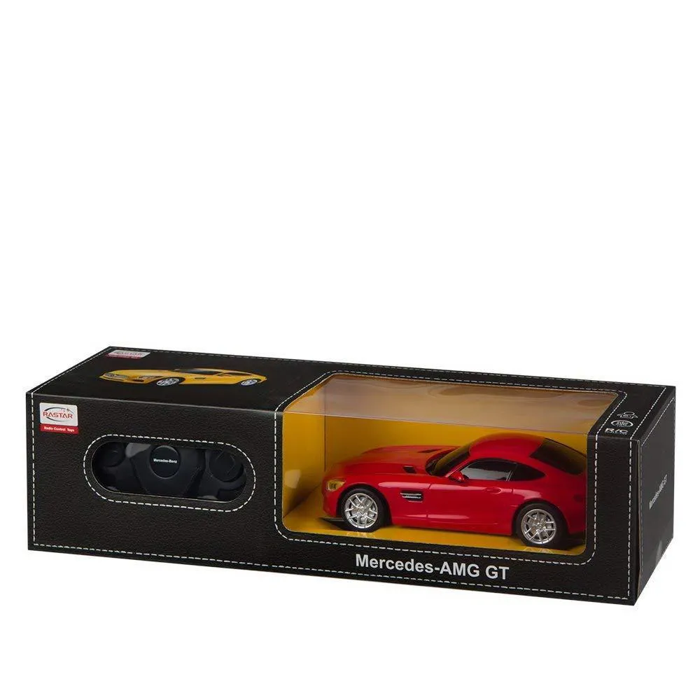 Masina cu telecomanda mercedes amg gt rosu cu scara 1 la 24, varsta de la 3 ani la +15 ani [1]