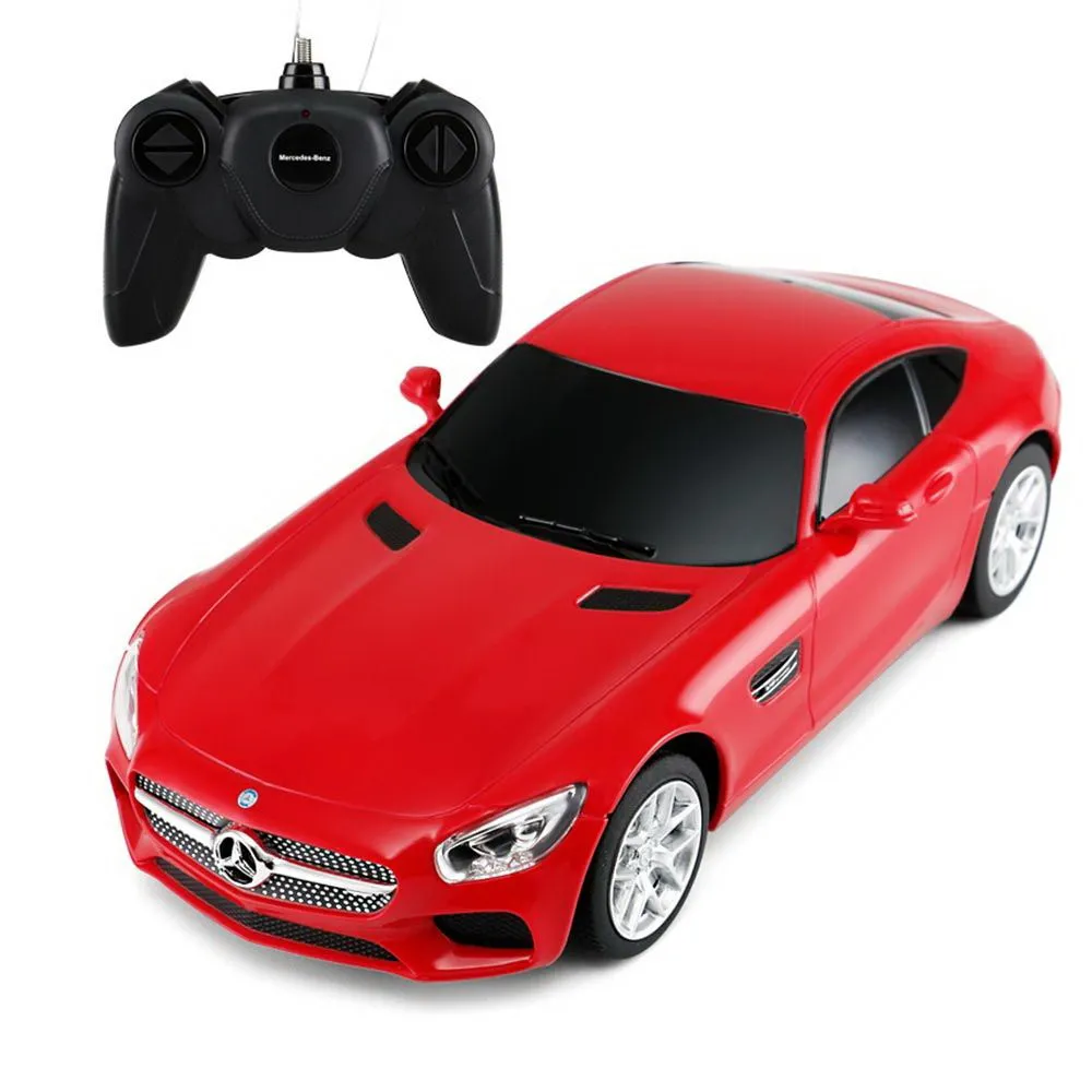 Masina cu telecomanda mercedes amg gt rosu cu scara 1 la 24, varsta de la 3 ani la +15 ani [2]