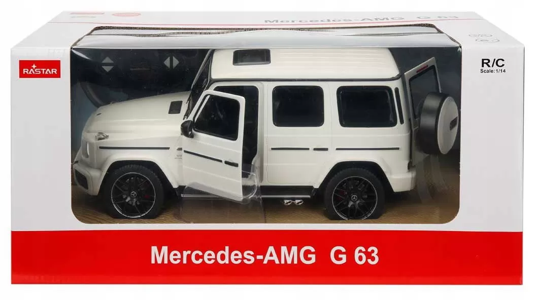 Masina cu telecomanda mercedes-benz g63 alb scara 1 la 14, copii varsta 3 ani pana la +15 ani [2]