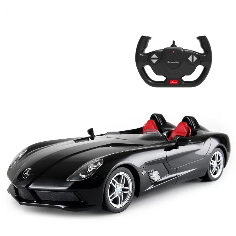 Masina cu telecomanda mercedes-benz slr neagra scara 1 la 12, varsta de la 3 ani la +15 ani [1]