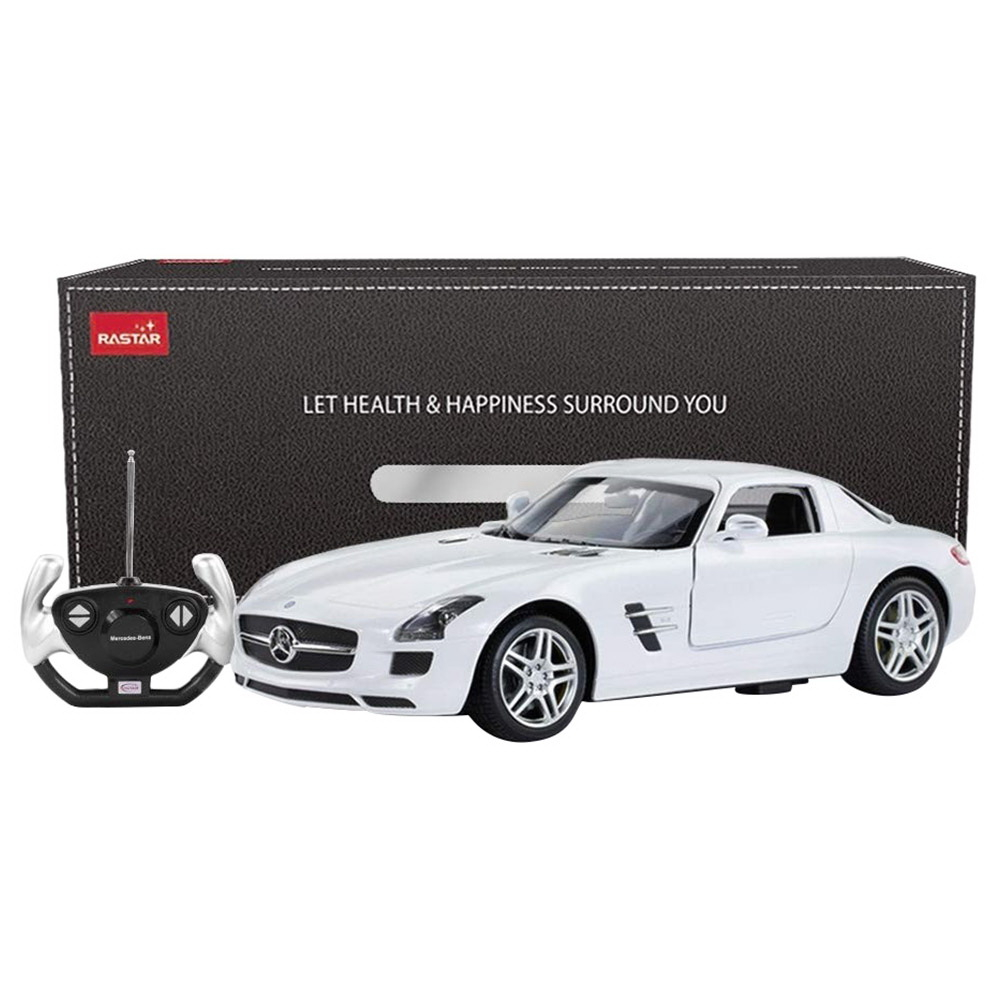 Masina cu telecomanda mercedes-benz sls alb scara 1 la 14, varsta de la 3 ani la +15 ani [9]