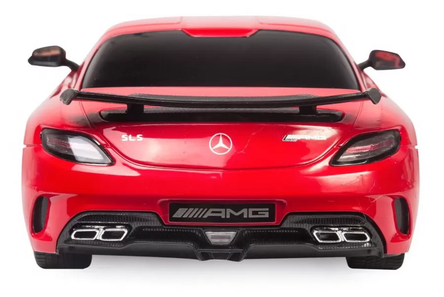 Masina cu telecomanda mercedes-benz sls amg rosu cu scara 1 la 18, varsta de la 3 ani la +15 ani [8]