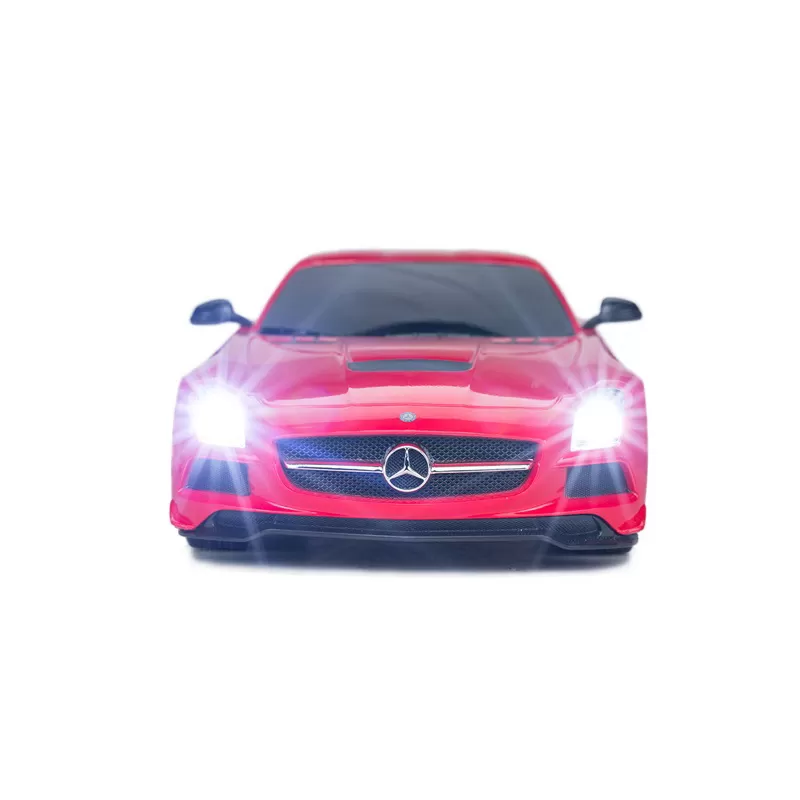 Masina cu telecomanda mercedes-benz sls amg rosu cu scara 1 la 18, varsta de la 3 ani la +15 ani [4]