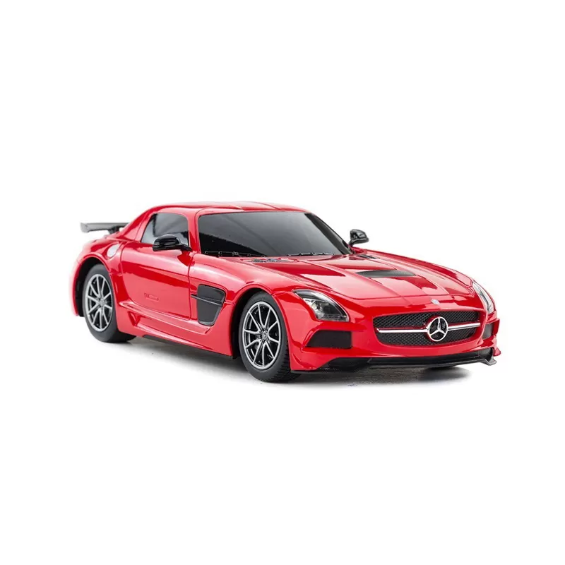 Masina cu telecomanda mercedes-benz sls amg rosu cu scara 1 la 18, varsta de la 3 ani la +15 ani [2]