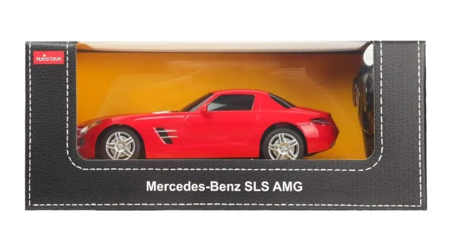 Masina cu telecomanda mercedes-benz sls amg rosu scara 1 la 24, copii varsta 3 ani pana la +15 ani [1]